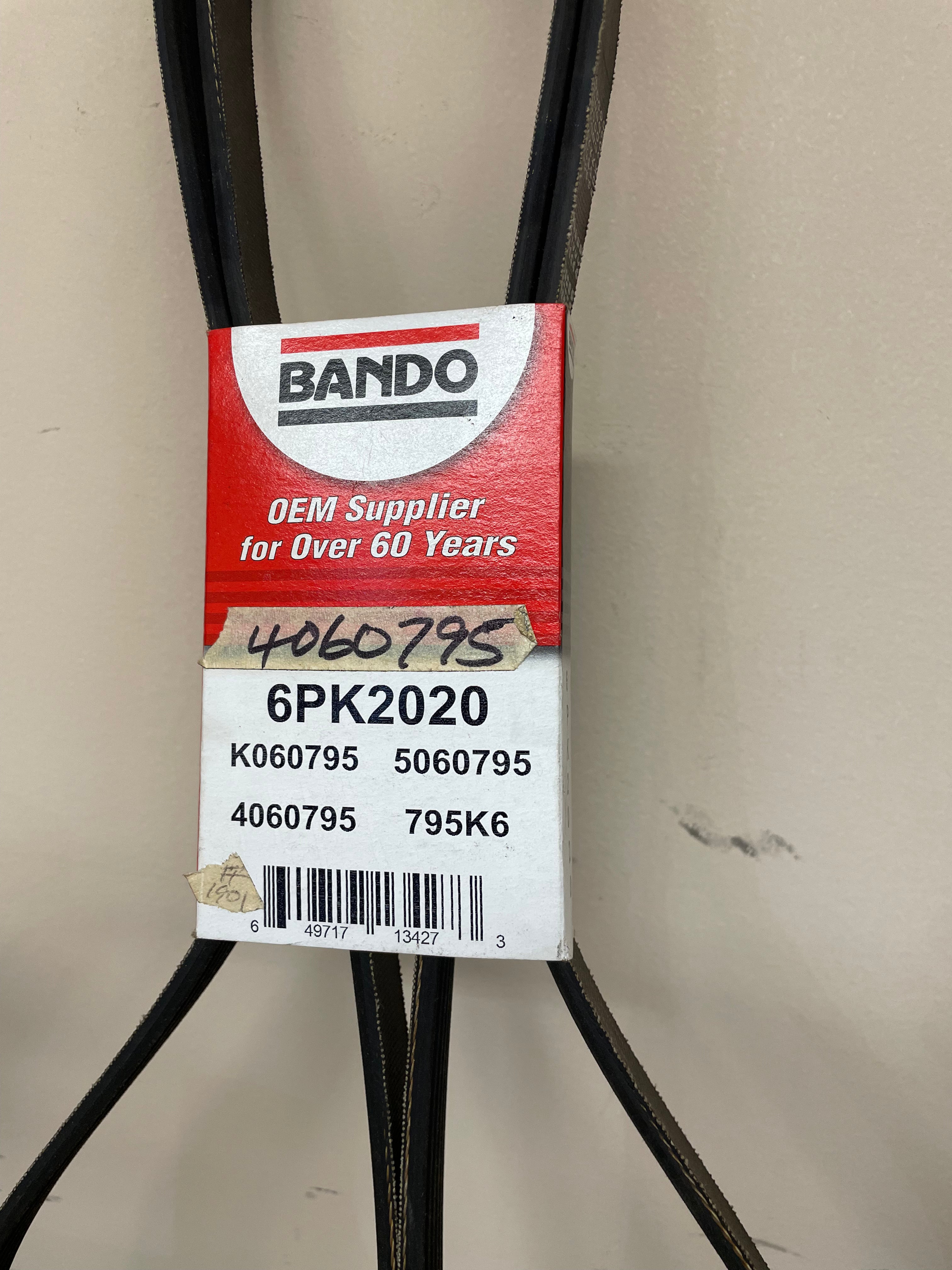 Bando 6PK2020 Serpentine Belt – 6-Rib, 2020mm (OEM Replacement)