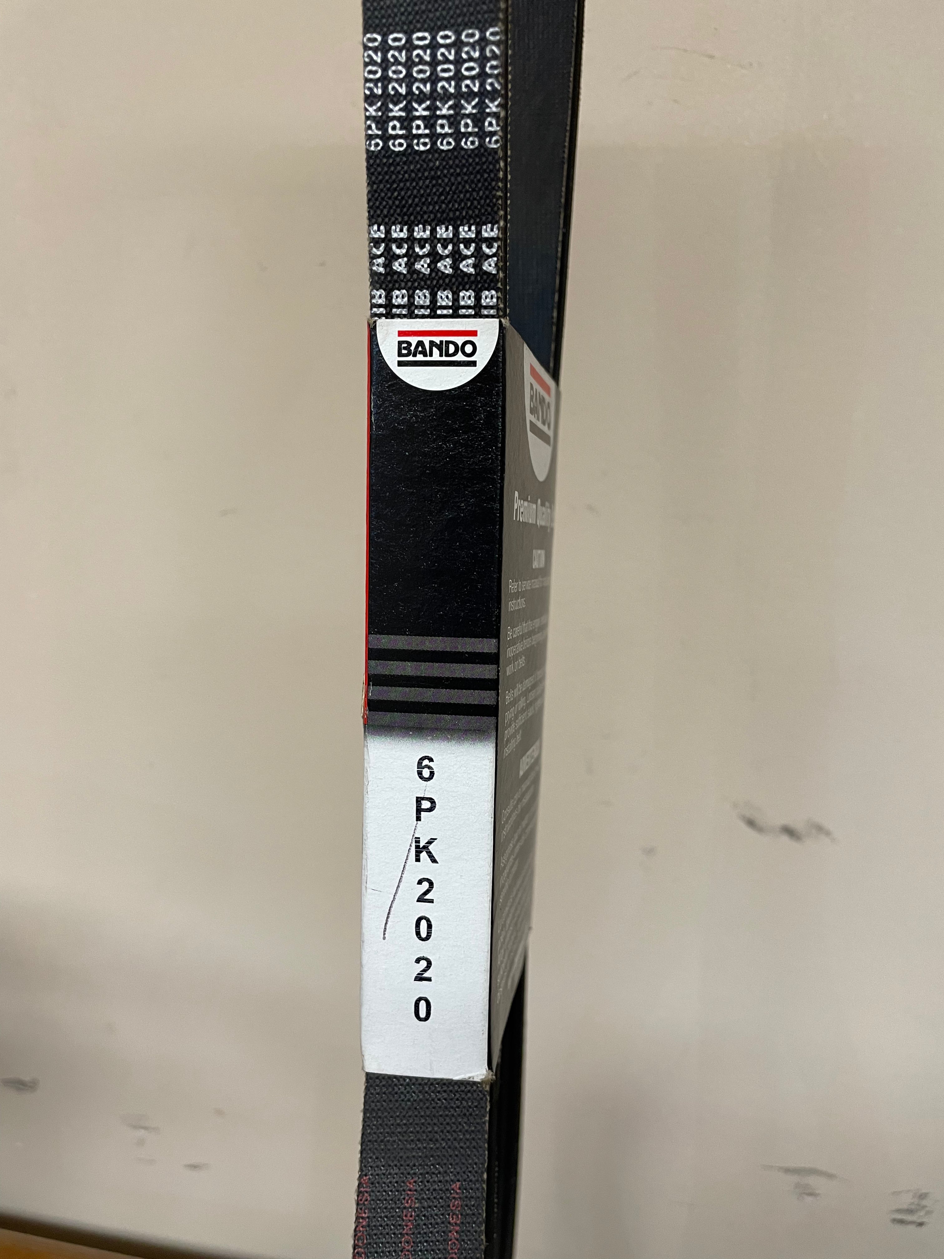 Bando 6PK2020 Serpentine Belt – 6-Rib, 2020mm (OEM Replacement)